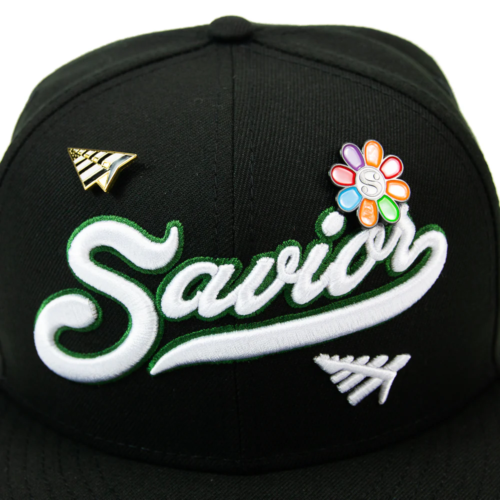 Jae Tips x Planes Crown Fitted Cap (Black) - Image 2