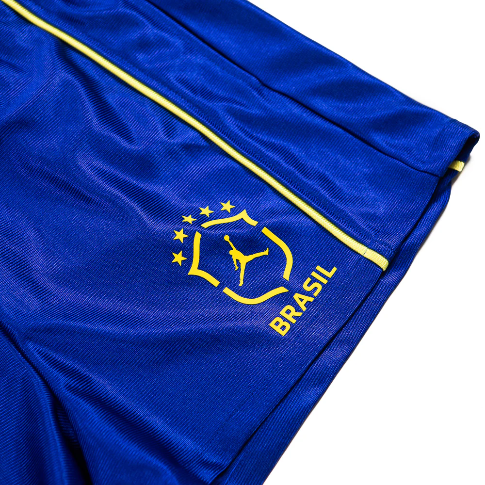 Jordan Brooklyn Women's Knit Brazil Shorts (Old Royal/Yellow Pulse) - Image 2