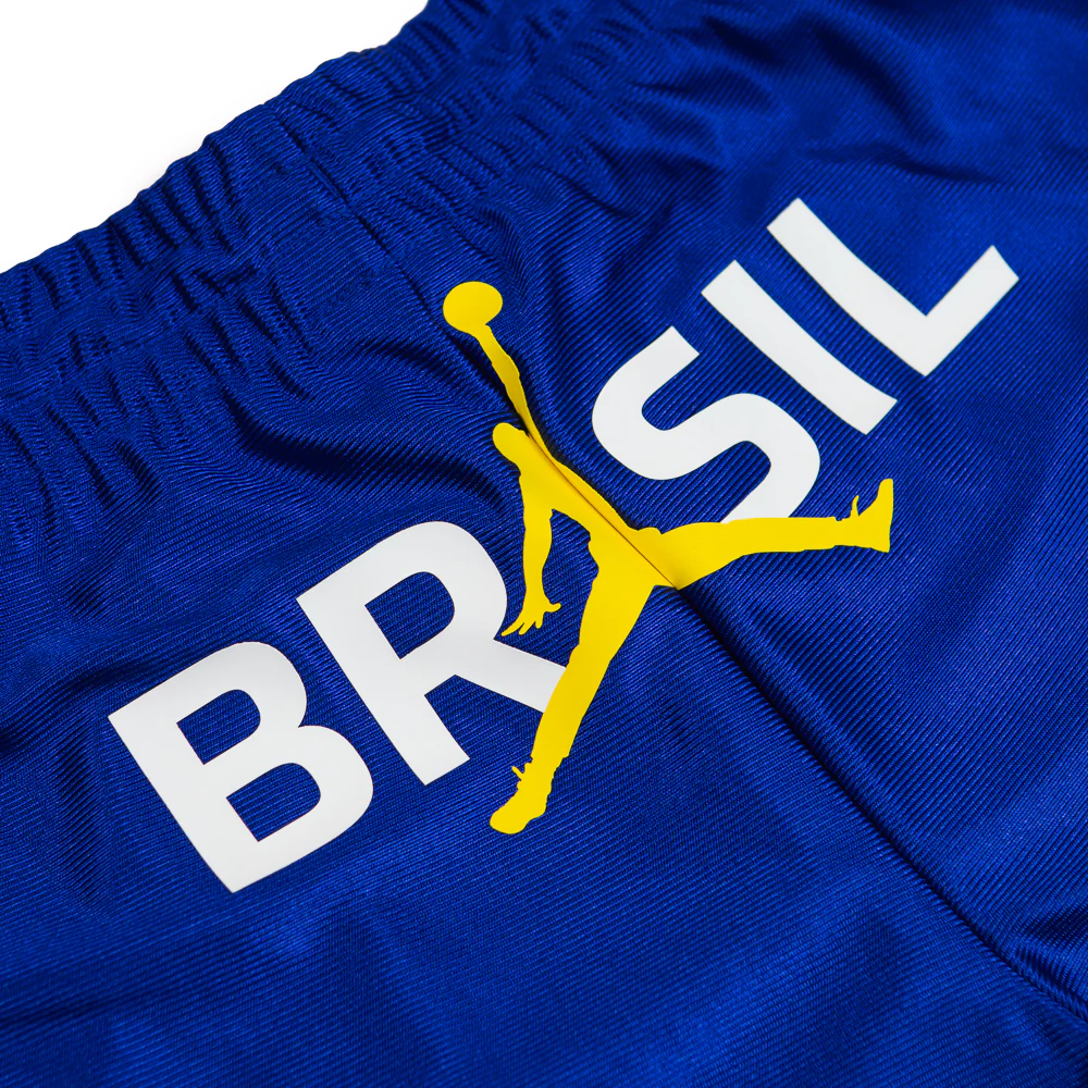 Jordan Brooklyn Women's Knit Brazil Shorts (Old Royal/Yellow Pulse) - Image 3