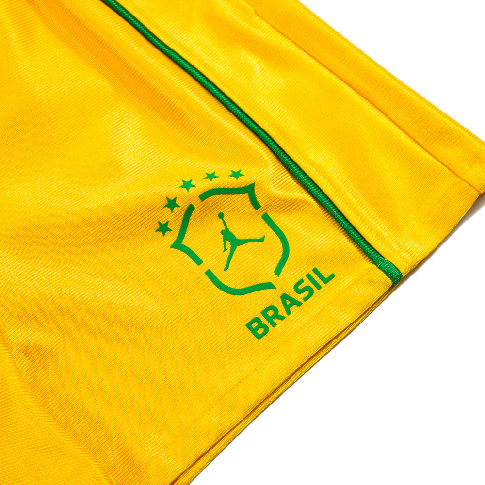 Jordan Brooklyn Women's Knit Brazil Shorts (Varsity Maize/Lucky Green) - Image 2