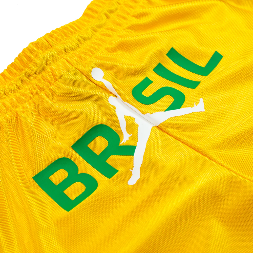 Jordan Brooklyn Women's Knit Brazil Shorts (Varsity Maize/Lucky Green) - Image 4