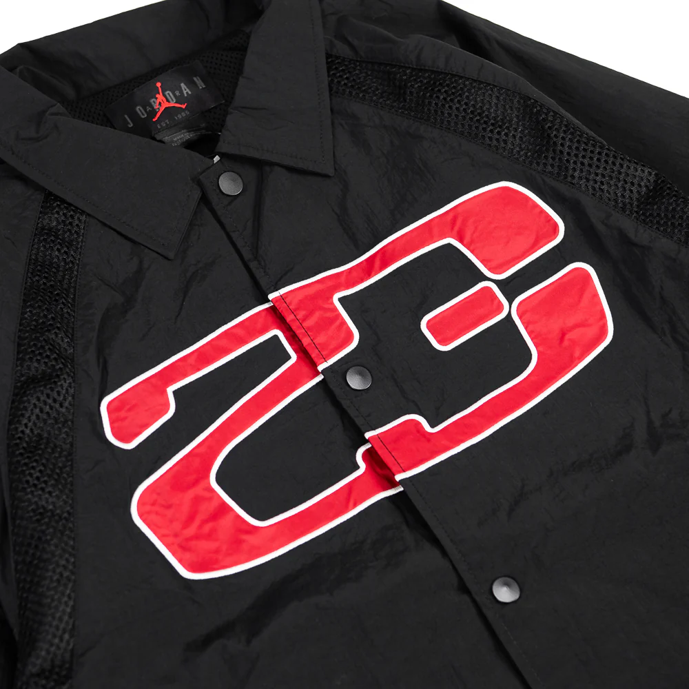 Jordan Essentials Coaches Jacket (Black/Sail) - Image 2