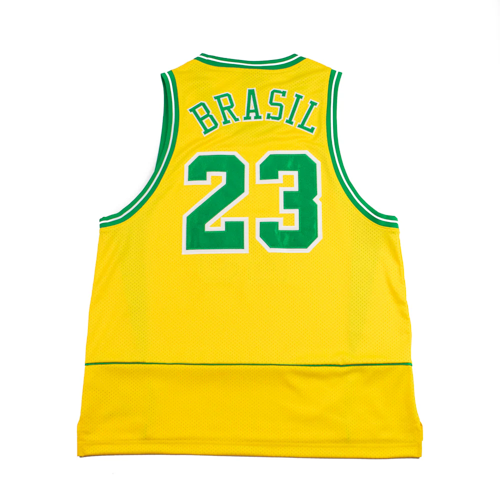 Jordan Essentials Men's Mesh Jersey (Varsity Maize/Lucky Green) - Image 3
