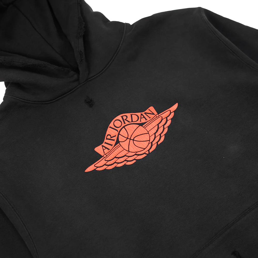 Jordan Rare Air Men's Fleece Pullover Hoodie (Black) - Image 2