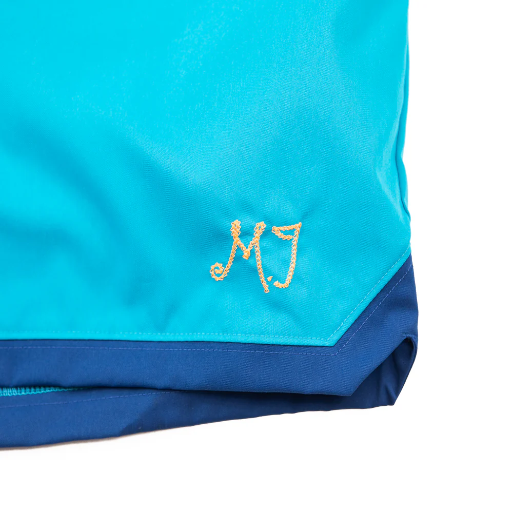 Jordan Women's Woven Shorts (Aquatone/French Blue/Bright Citrus) - Image 2
