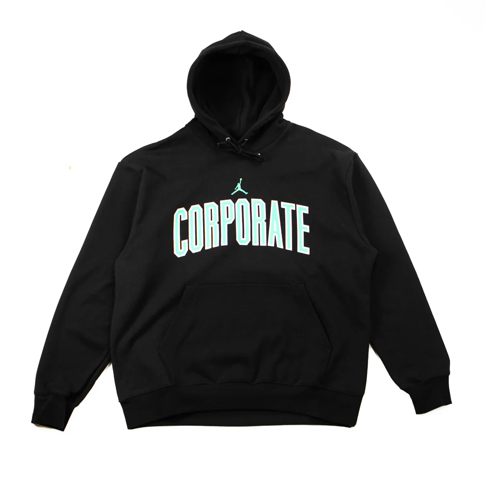 Jordan x Corporate Hoodie (Black/Light Menta)