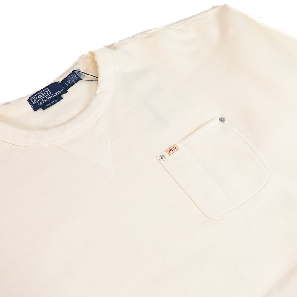 L/S Vintage Fleece Crewneck (Deckwash White) - Image 2