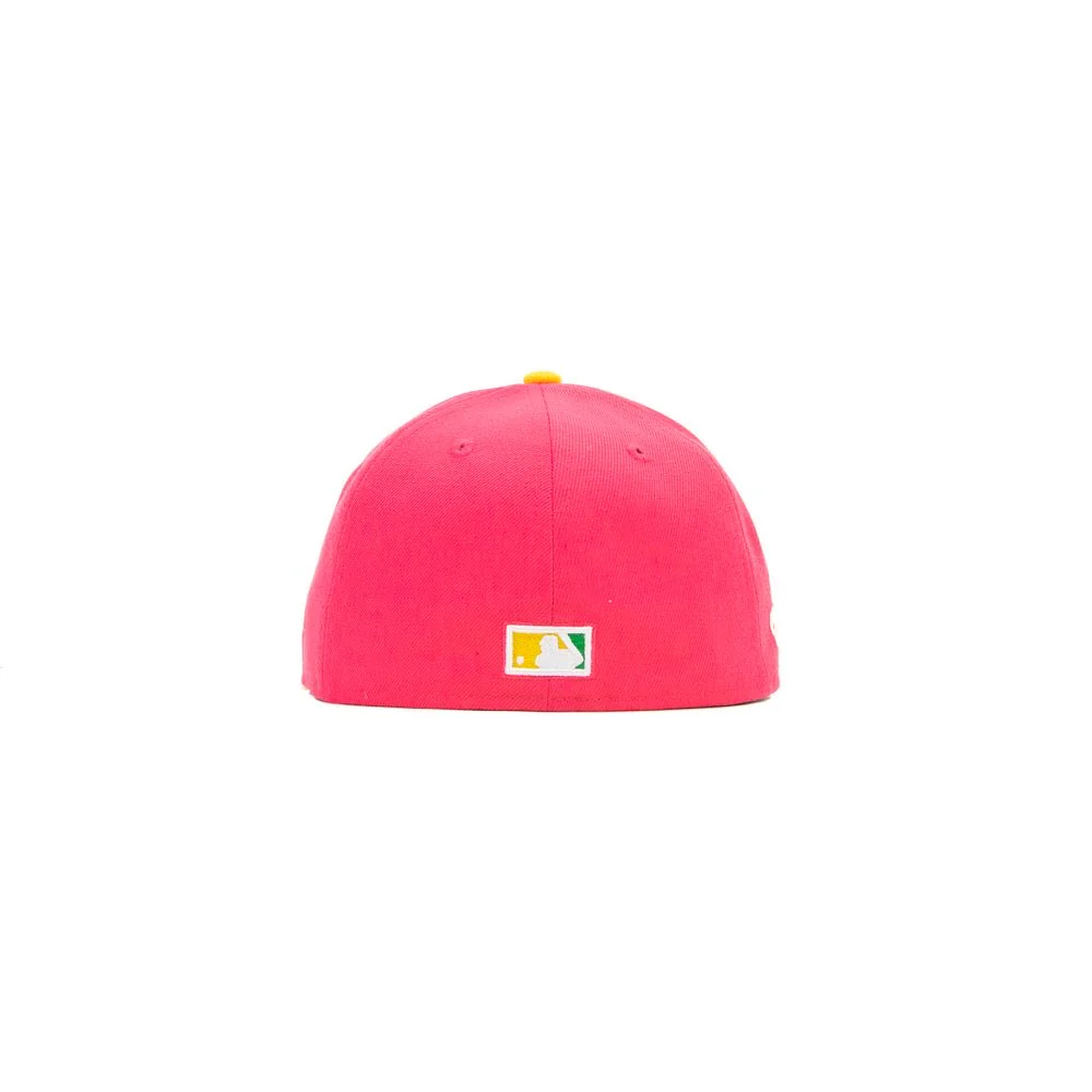 Los Angeles Dodgers 1988 World Series Fitted Cap (Energy/Canary Yellow) - Image 2