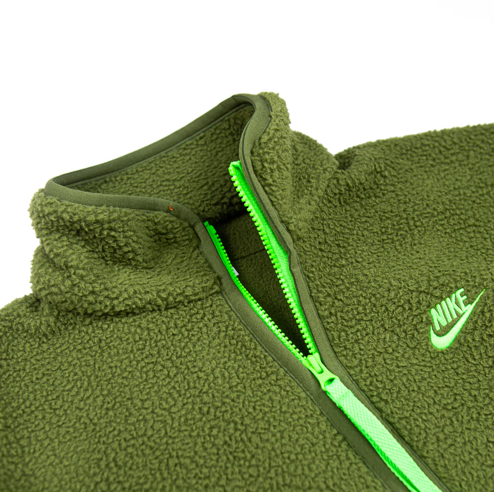NSW Sport Essentials+ Fleece Full-Zip Jacket (Rough Green/Orange/Green Strike) - Image 2