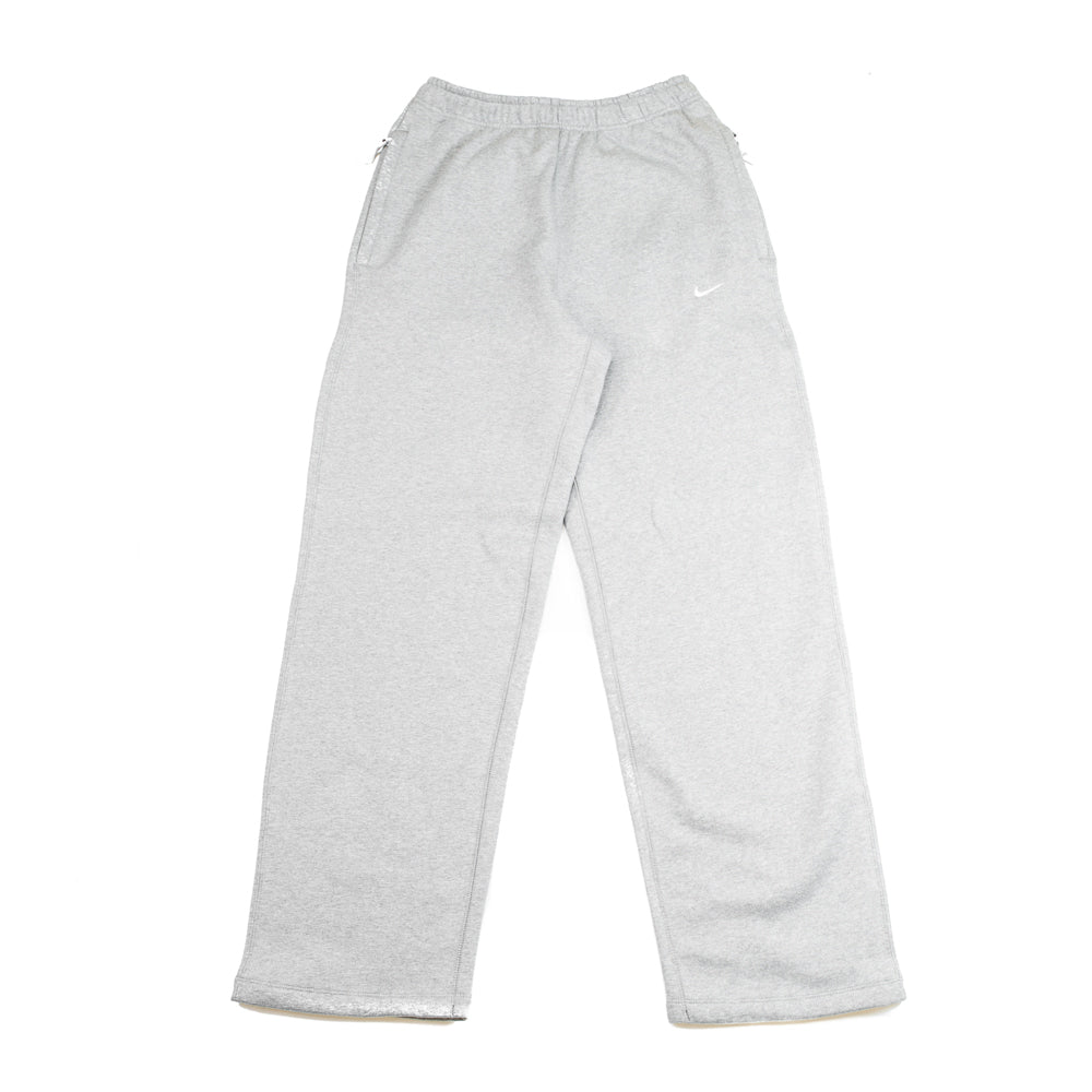 NSW Swoosh Men's Open-Hem Fleece Pants (Dark Grey Heather/White)