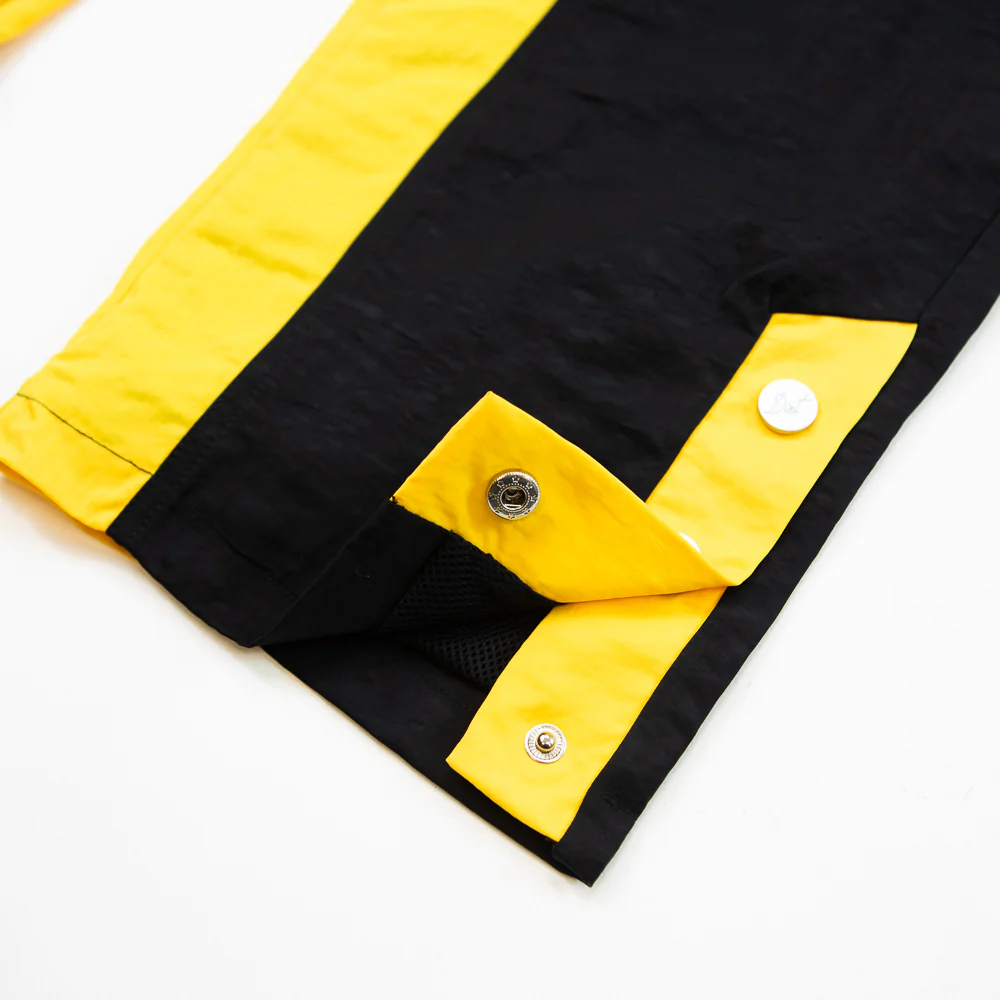 Nylon Cargo Pants (Black/Yellow) - Image 3