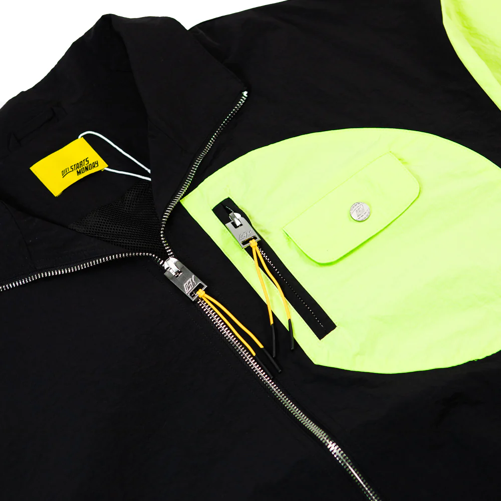Nylon MX Jacket (Black/Volt) - Image 2