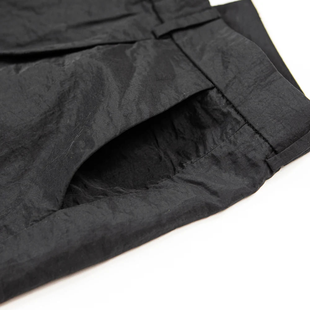 Outlook Pleated Nylon Pant (Black) - Image 2