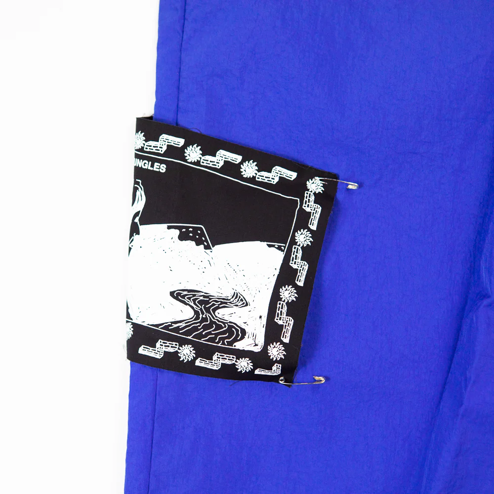 Outlook Pleated Nylon Pant (Blue) - Image 3