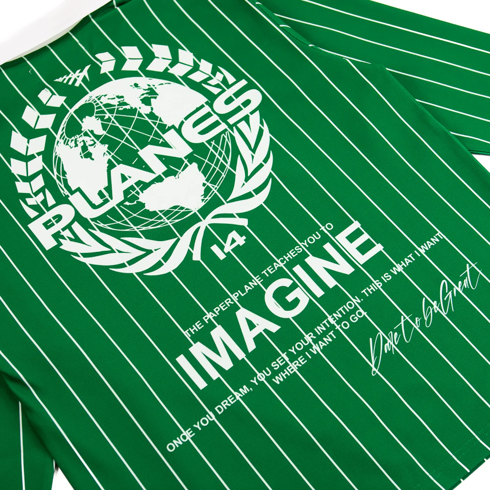 Planes Pinstripe Soccer Rugby (Kelly Green) - Image 3