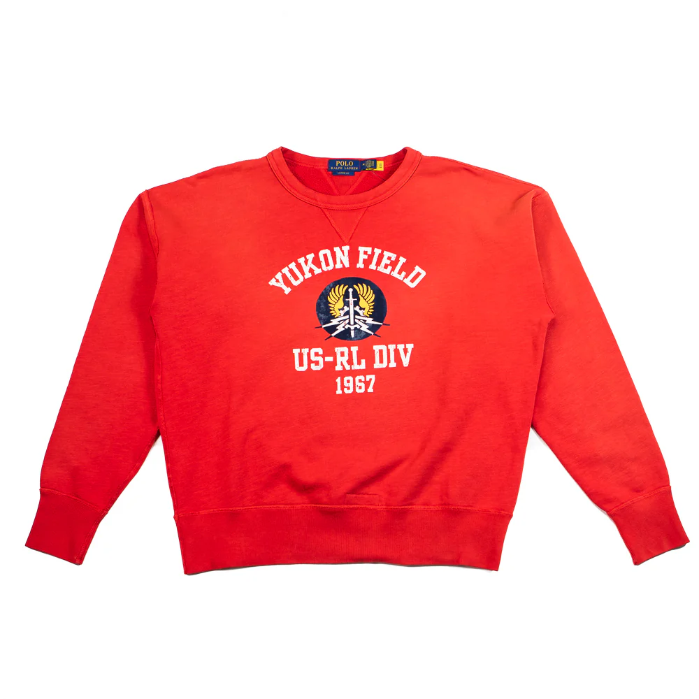 Polo Vintage Fit Fleece Graphic Sweatshirt (New Brick)