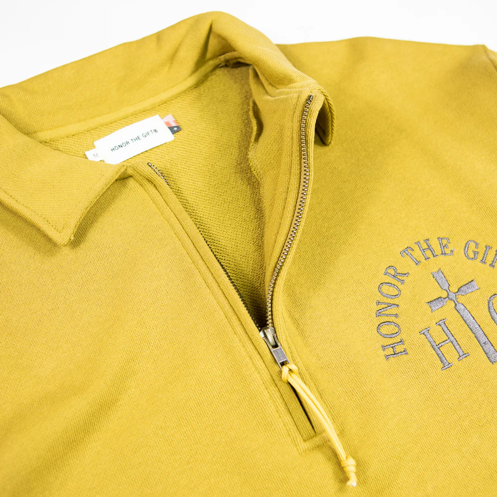 Prep School Henley Sweater (Mustard) - Image 2