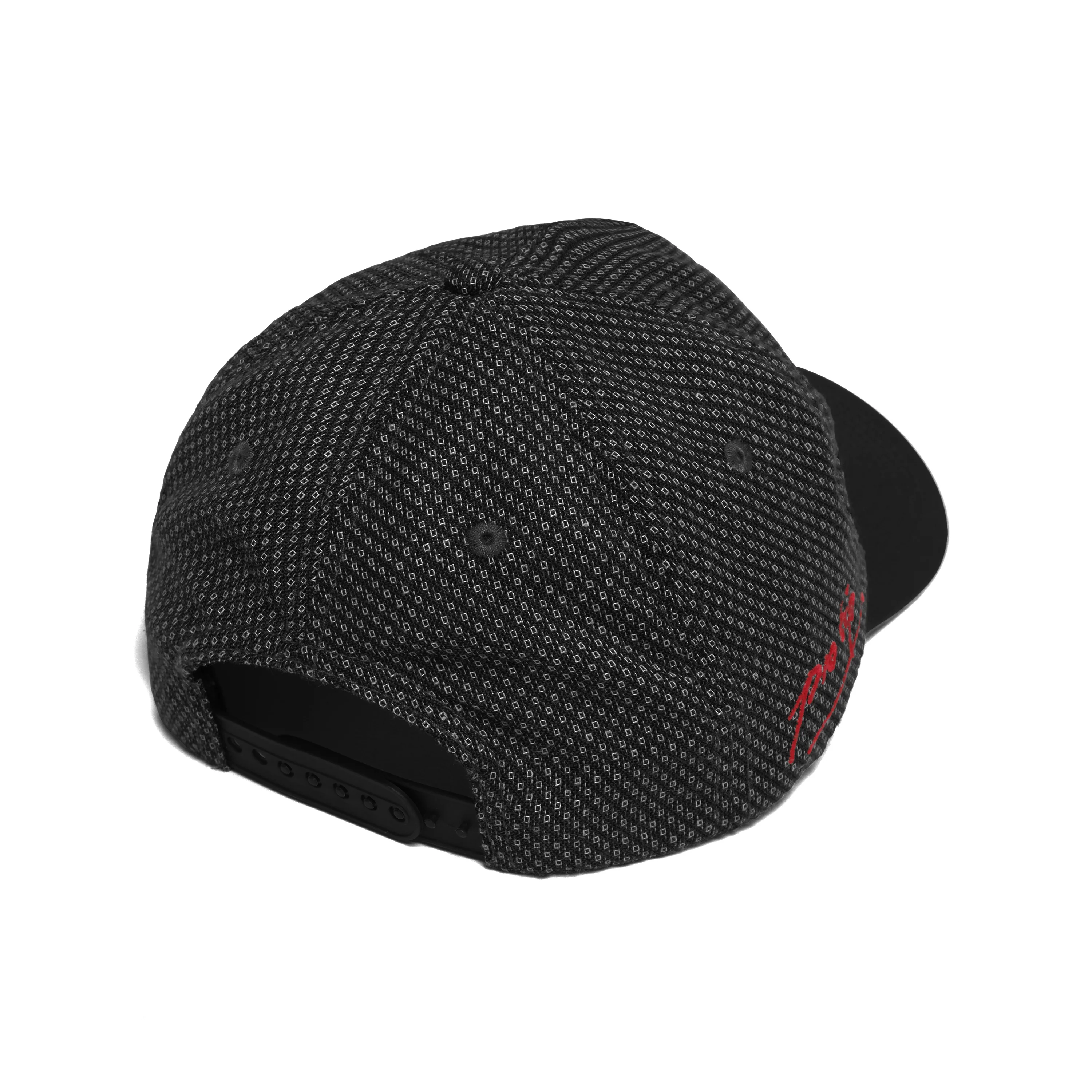 Pro Tip Snapback Hat (Black) - Image 2