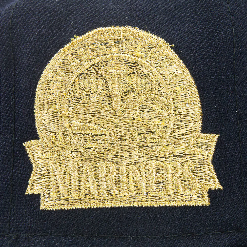 Seattle Mariners 30-Year Anniversary Fitted Cap (Navy/Gold) - Image 2