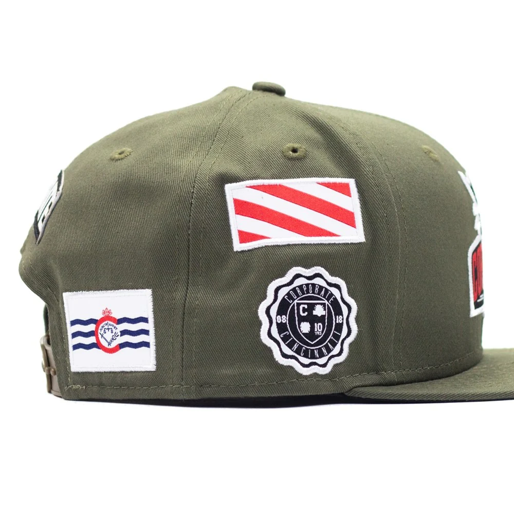 Seek All Over New Era Snapback (Olive) - Image 2