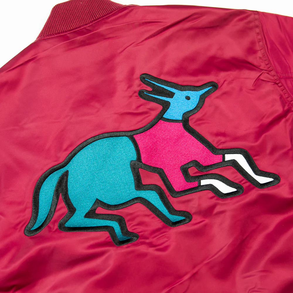 Stacked Pets Varsity Jacket (Deep Red) - Image 2
