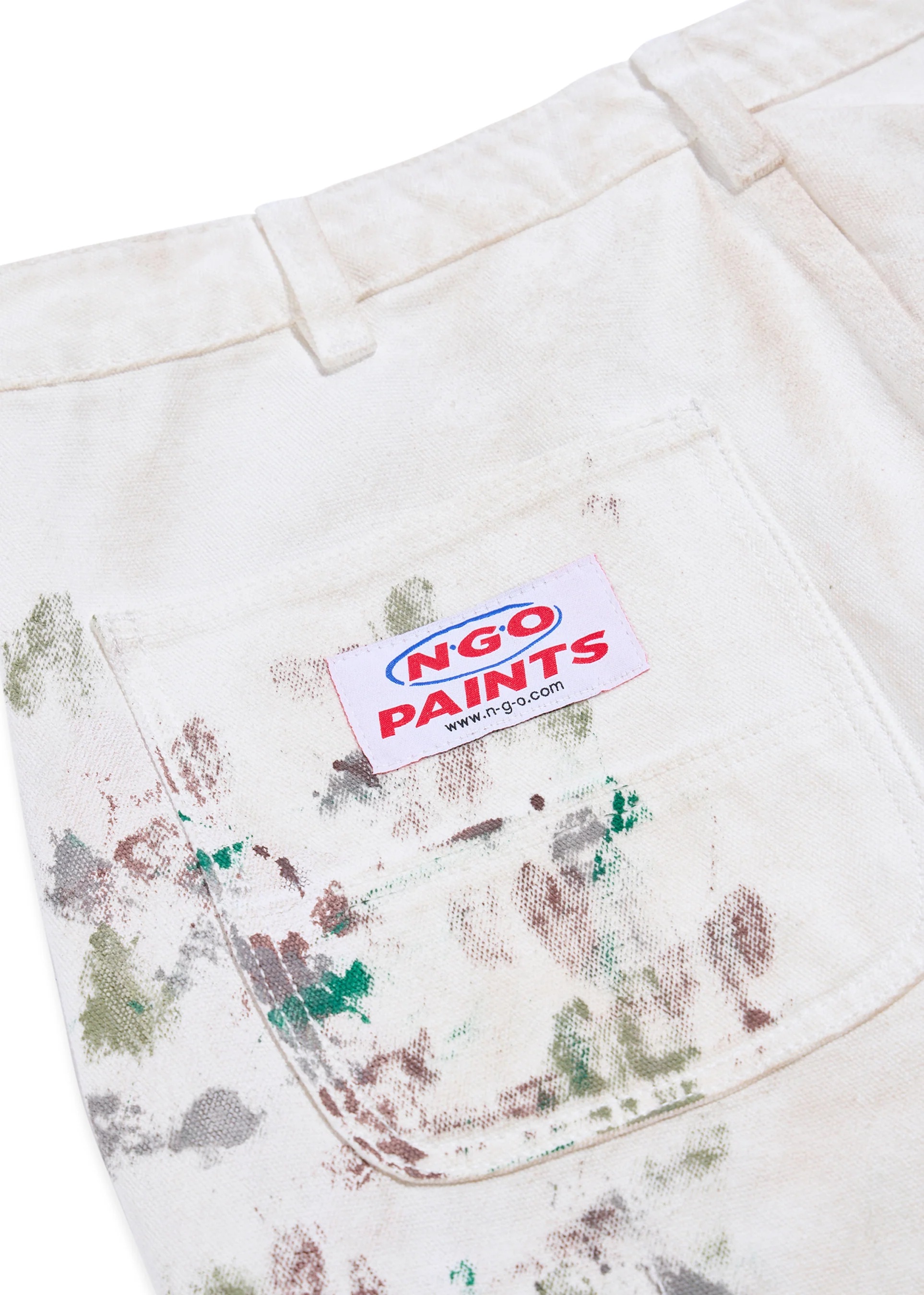 Strapped Painter Pant (White) - Image 4