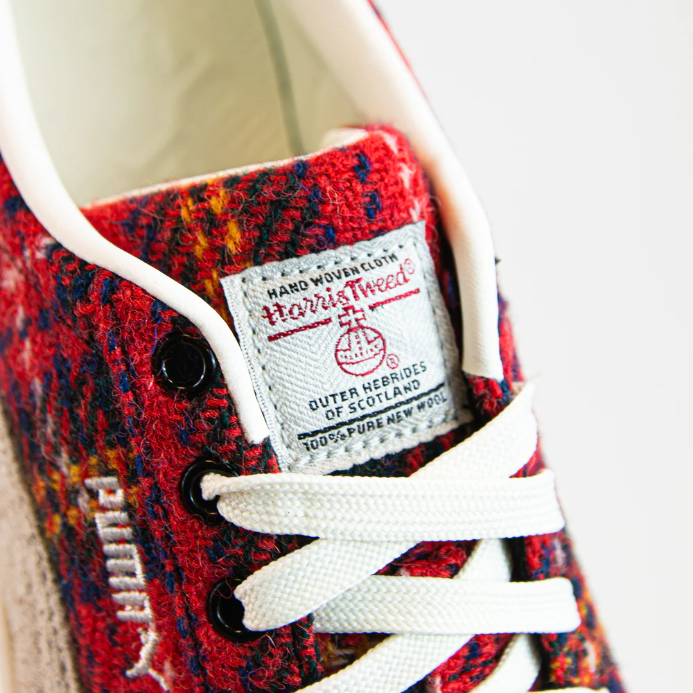 Suede VTG Harris Tweed (Frosted Ivory Red) - Image 7