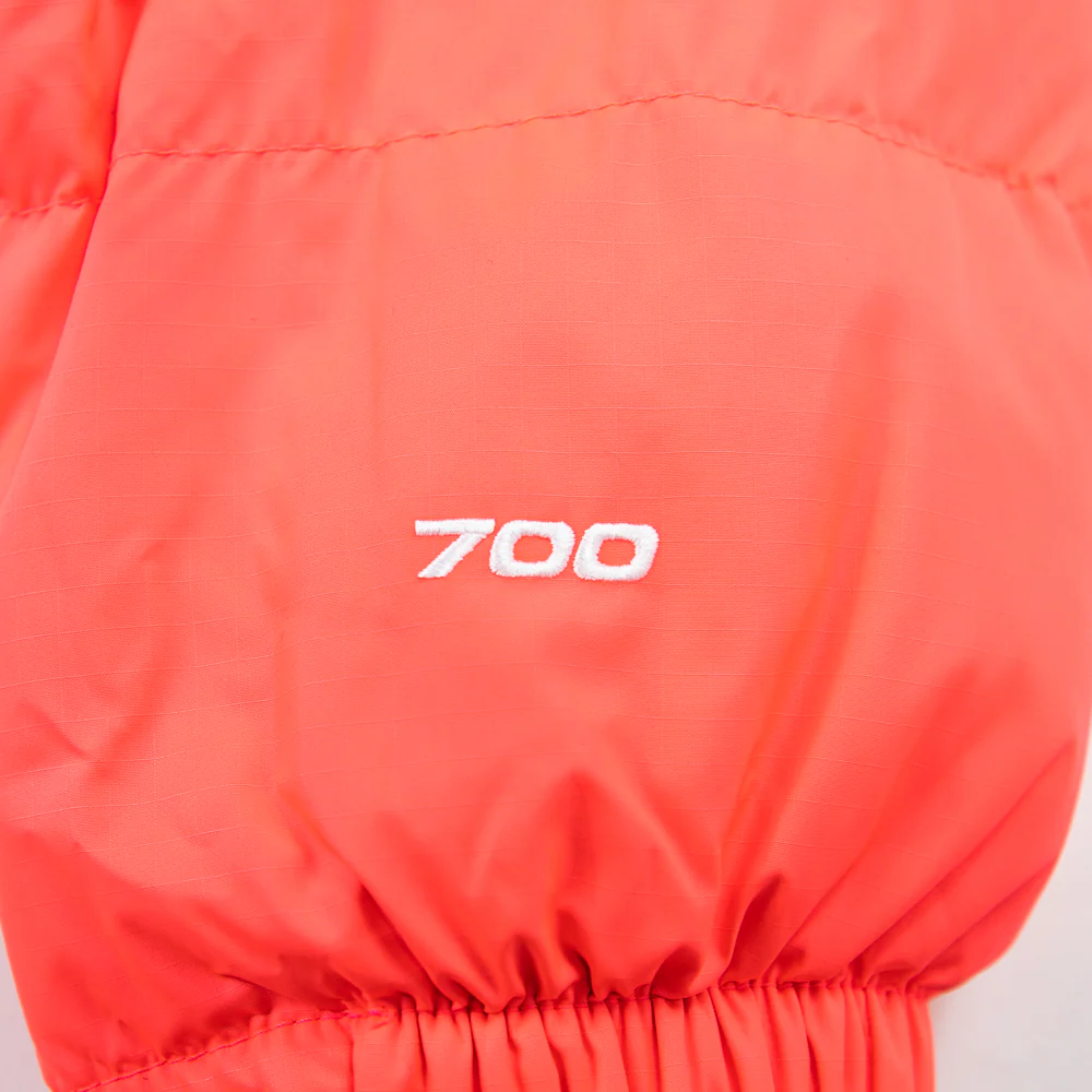 W Nuptse Short Jacket (Brilliant Coral) - Image 2