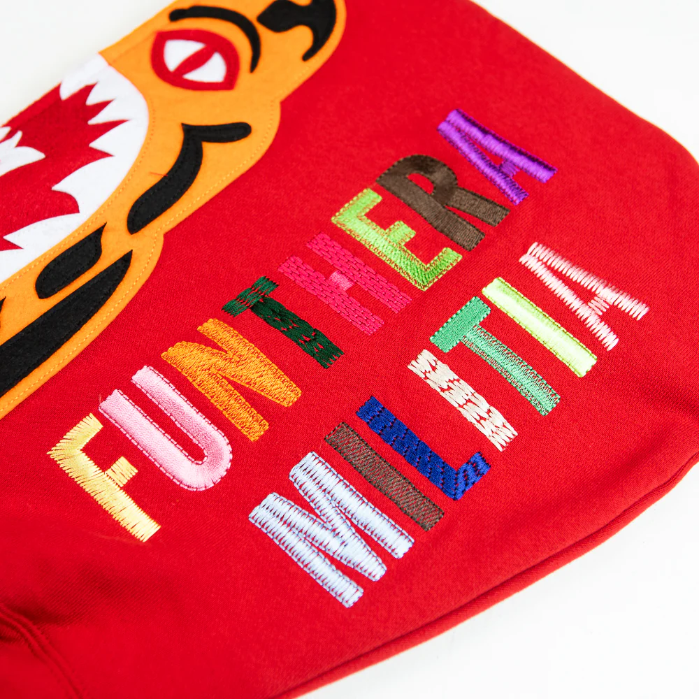 Tiger Full Zip Hoodie (Red) - Image 4