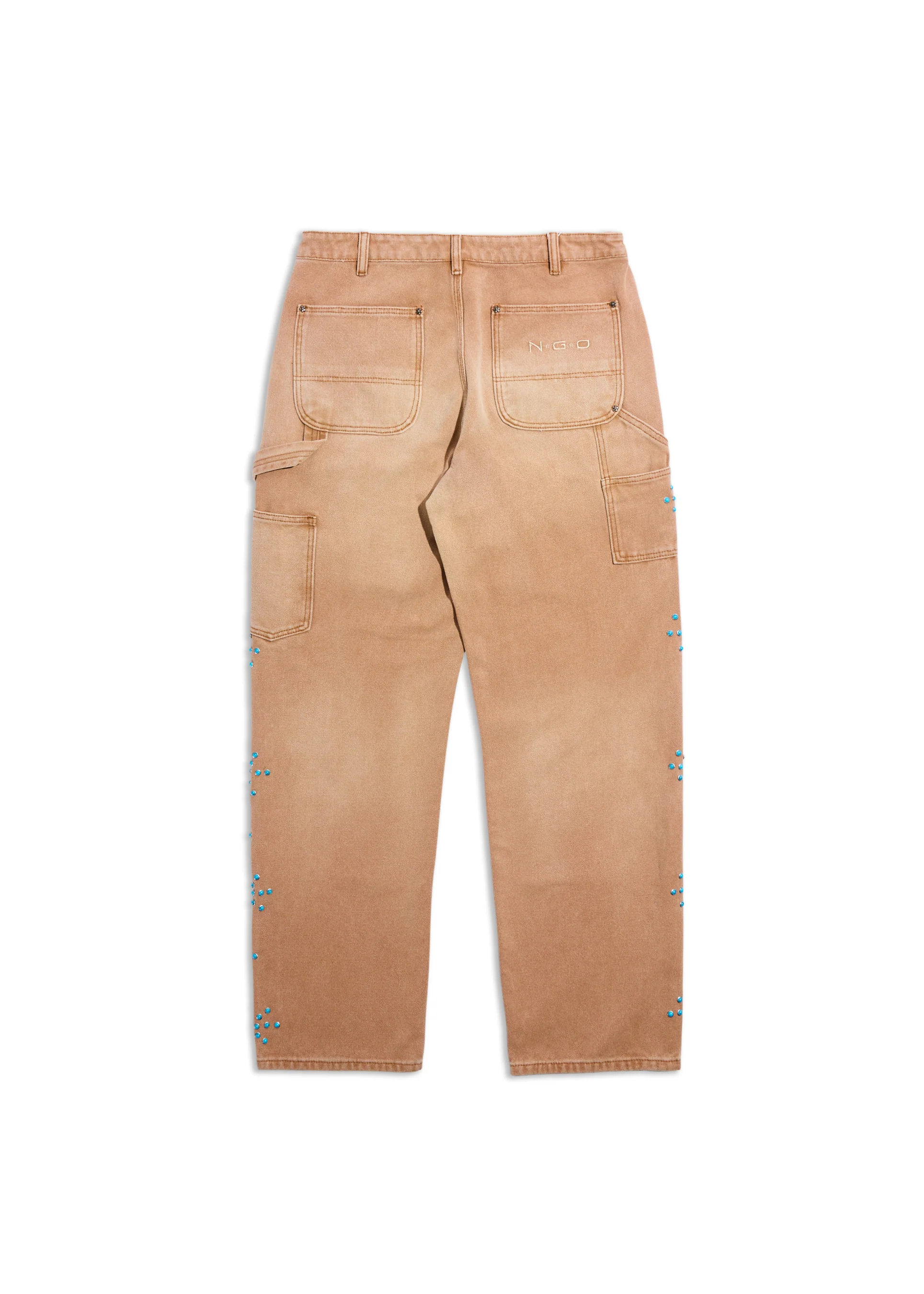 Turquoise Double Knee Pant (Brown) - Image 2