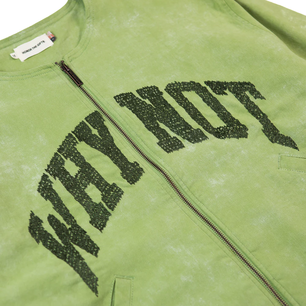 Twill Washed Jacket  (Green) - Image 2