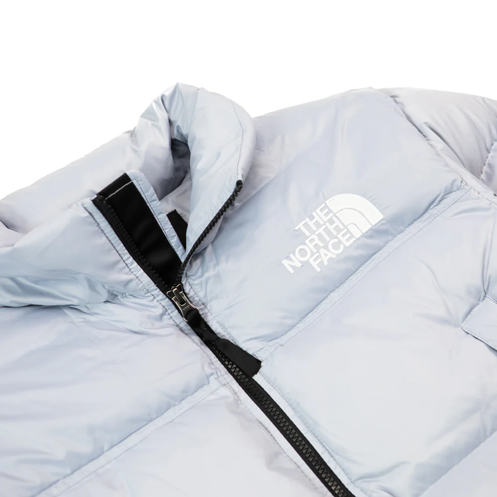W Nuptse Short Jacket (Blue Flax) - Image 2