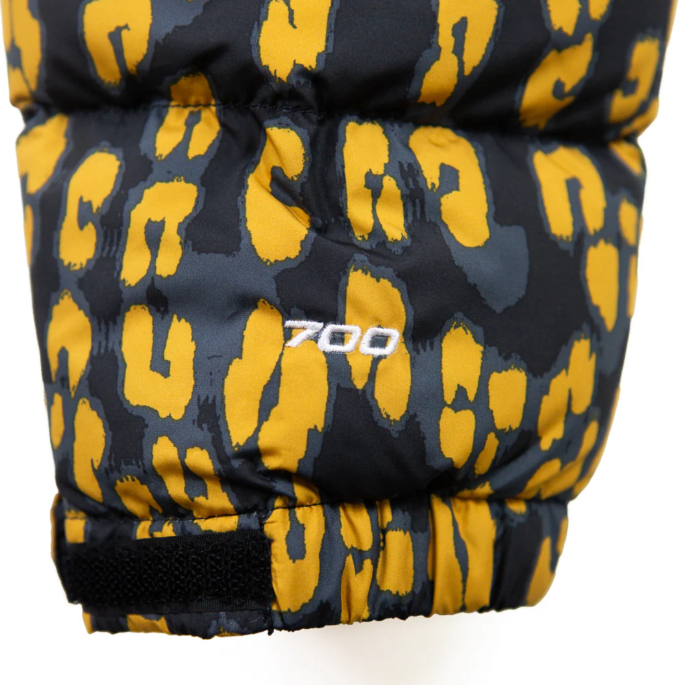 W Print Nuptse Jacket (Yellow/Leopard) - Image 3