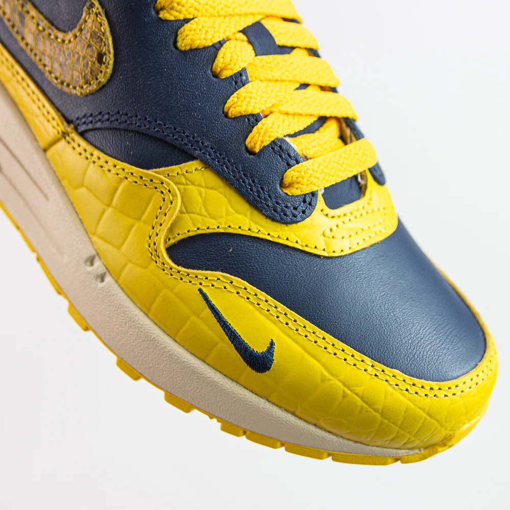 WMNS Air Max 1 PRM (Midnight Navy/Varsity Maize) - Image 4