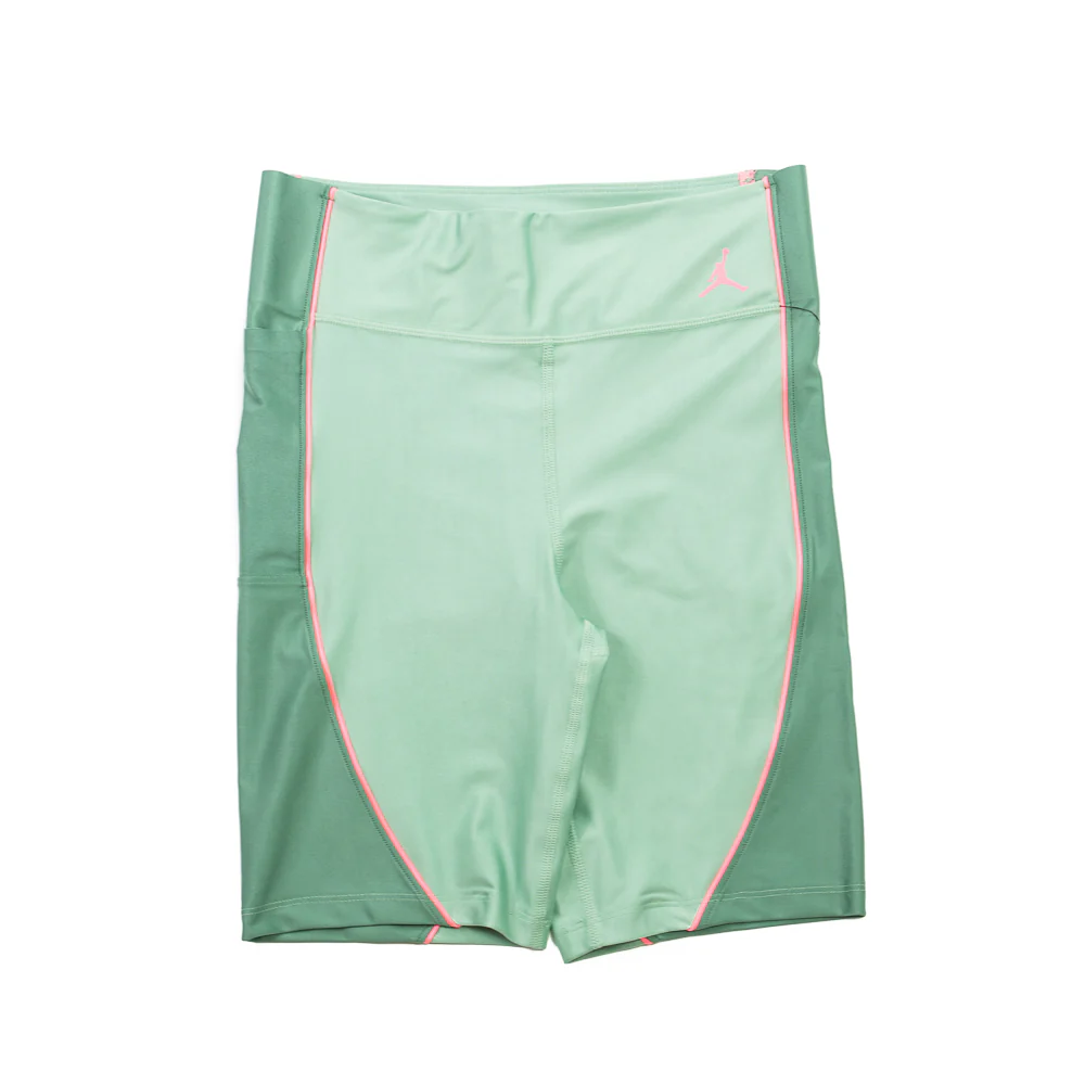 WMNS Jordan Essential Bike Shorts (Steam/Dutch Green/Sunset Pulse)